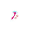 Vibromasseur Wand  rose en forme de Y avec 3 moteurs 